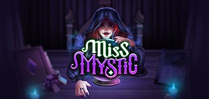 Miss Mystic slot game with fortune teller and crystal ball